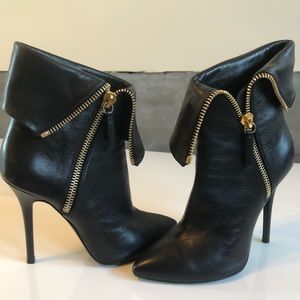 Giuseppe Zanotti Black Zipper Ankle Booties